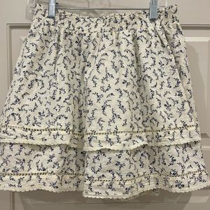 Show Me Your Mumu Tiered Cream Ruffle Skirt